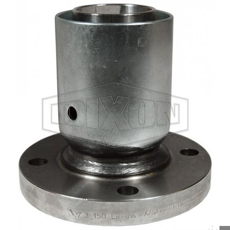 Dixon Holedall External Swage Fixed Flange, 4 ID x 4-40/64 to 4-44/64 OD in, 316 SS, Domestic R64P1SOR15
